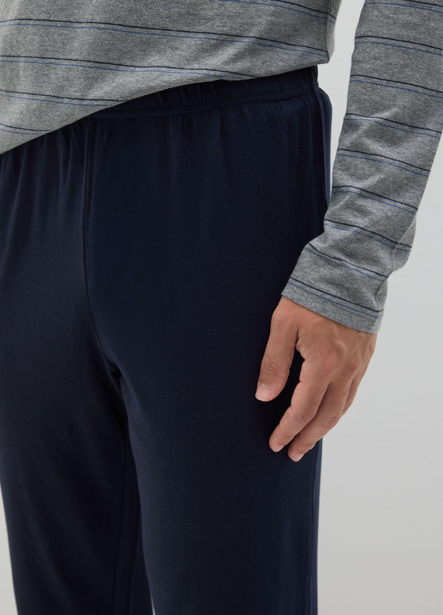 Multicolour pure cotton pyjamas regular fit
