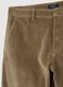 Brown corduroy stretch cotton trousers, regular fit_5