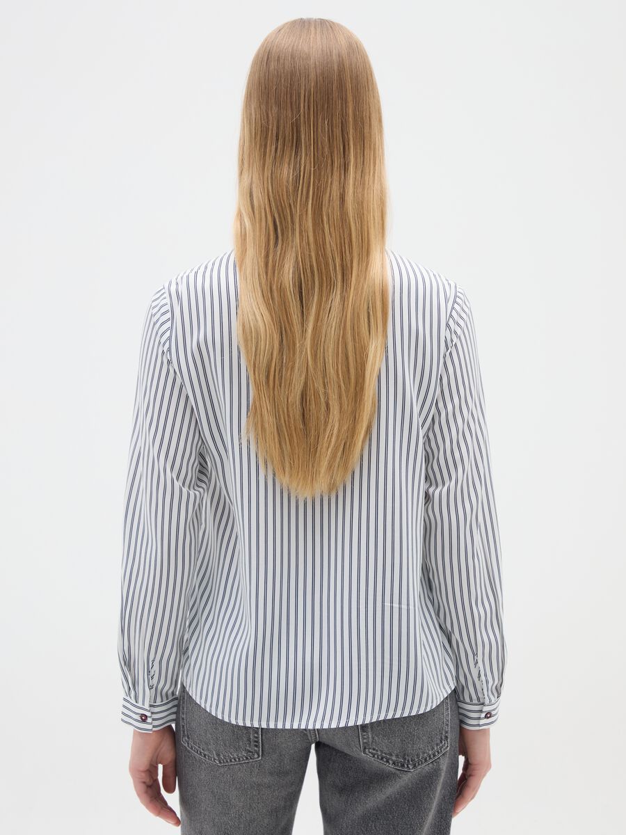 White striped viscose shirt_2