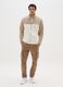 Multicolour regular fit fleece mix high-neck sweatshirt with zip_1