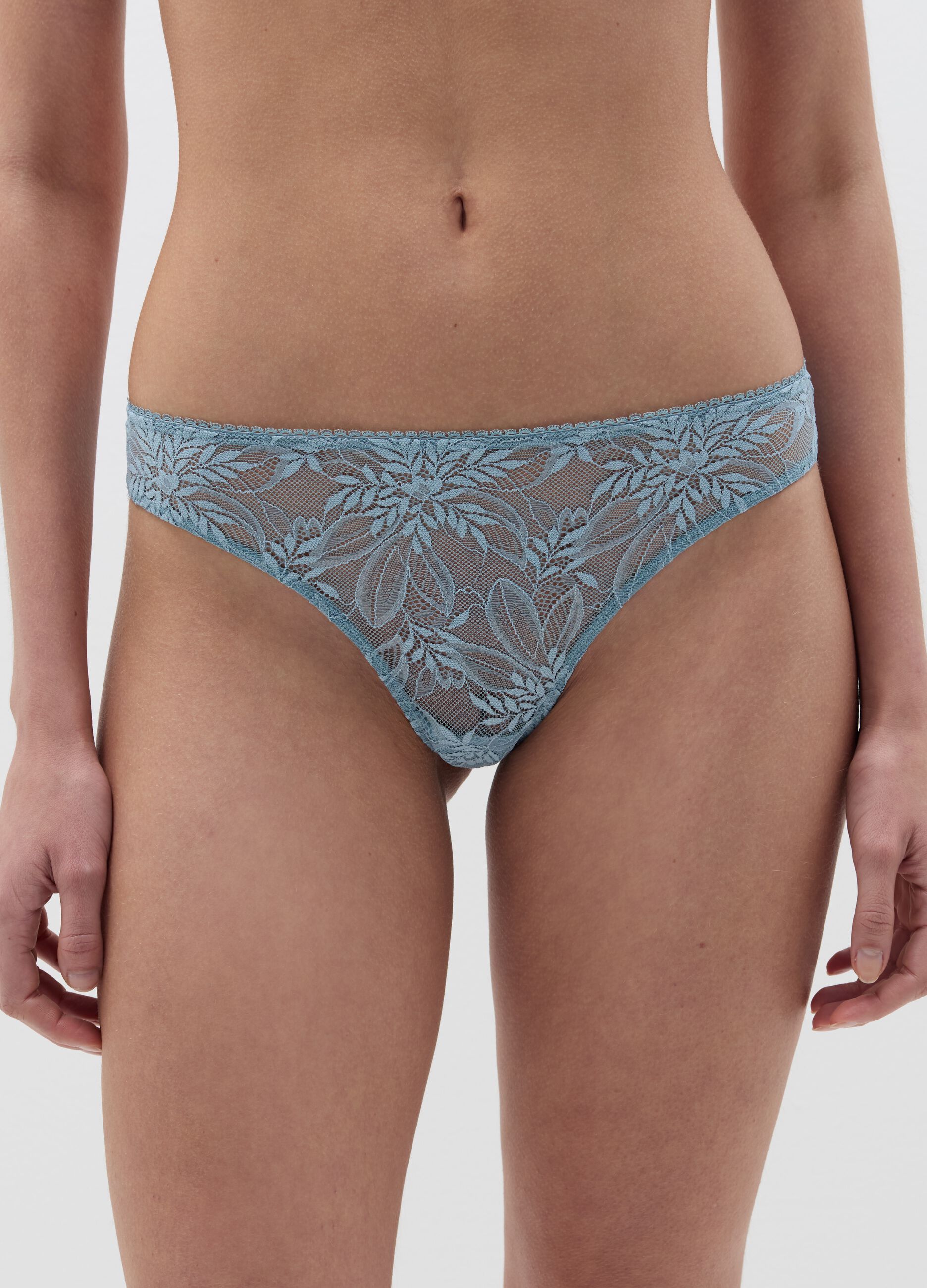 Slip in pizzo floreale