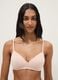 Reggiseno imbottito in cotone elasticizzato rosa_0