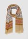 Multicolour pure cotton scarf with floral design_0