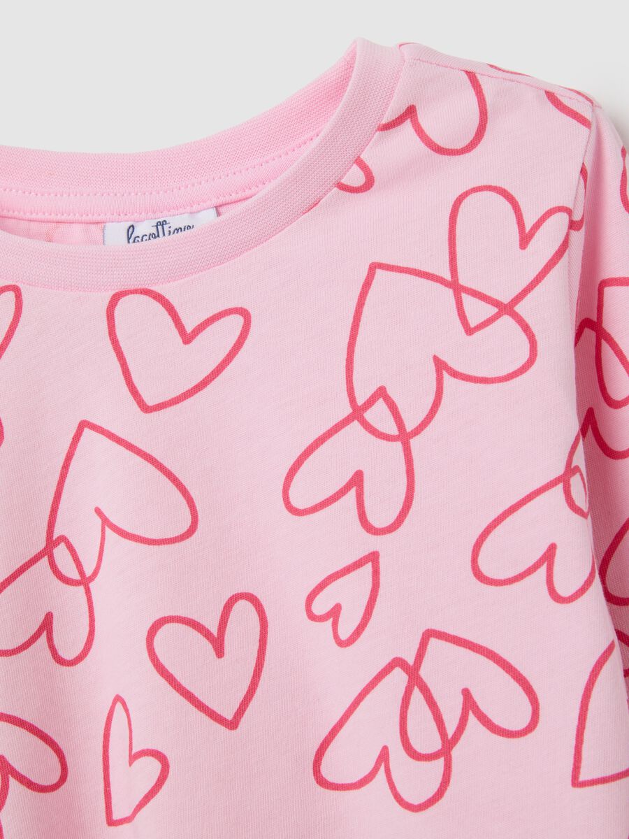 Girls' pink pure cotton long sleeve top - regular fit_2