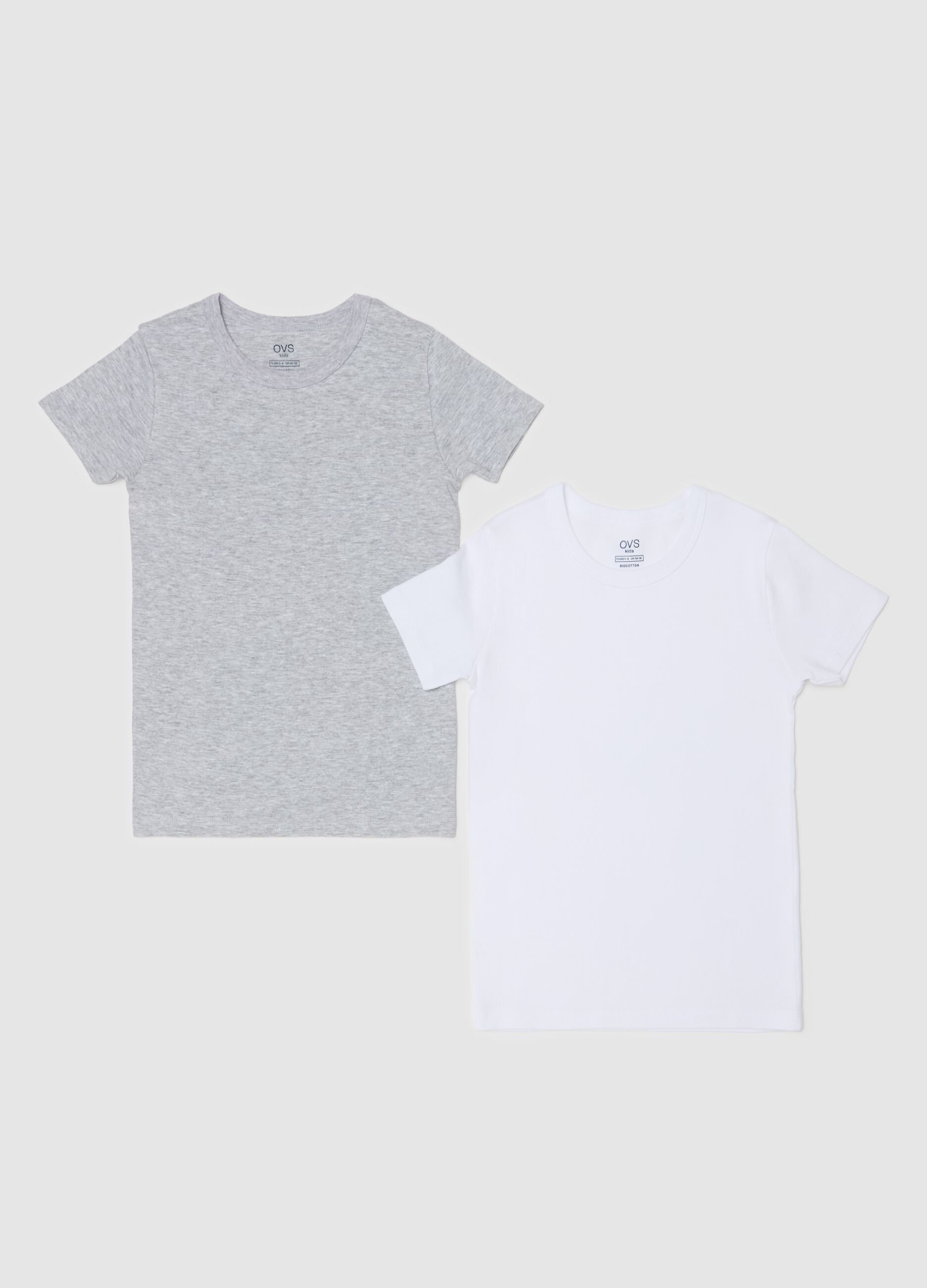 Two-pack organic cotton undershirts