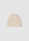Beige pure cashmere hat_0