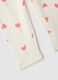 Multi-coloured regular fit pure cotton pyjamas with hearts for infants_2