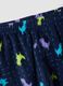 Blue regular-fit fleece pyjamas with crew neck and dinosaur print_3