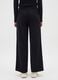 Wide Leg Black Velvet Trousers_2