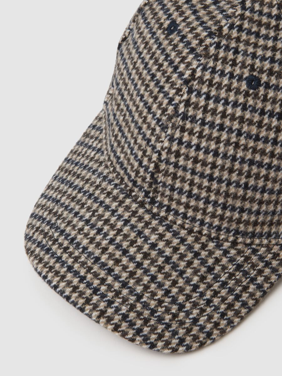 Cappellino da baseball a quadri multicolor_2