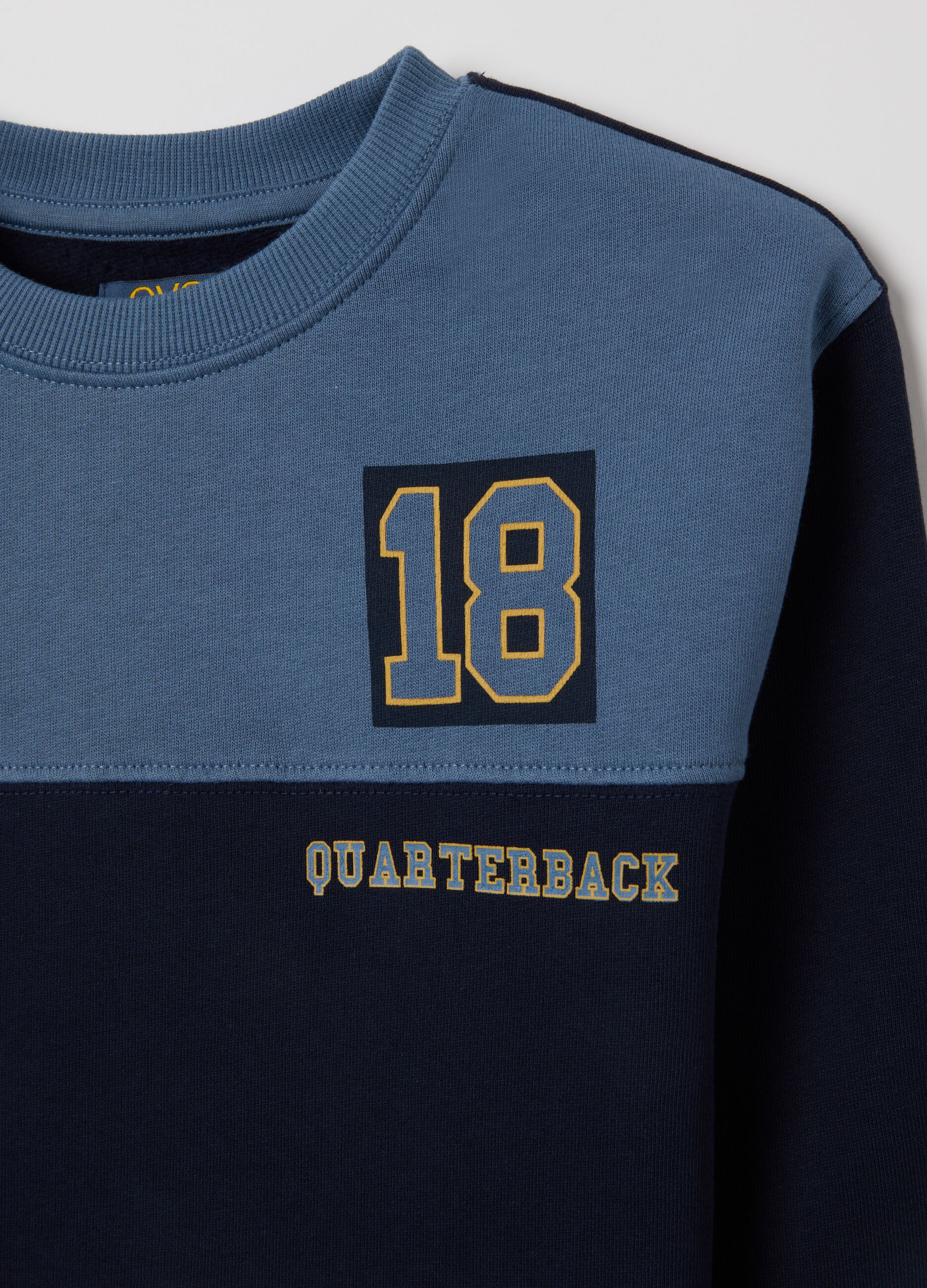 Child's sweatshirt in multicolour pure cotton, oversized fit