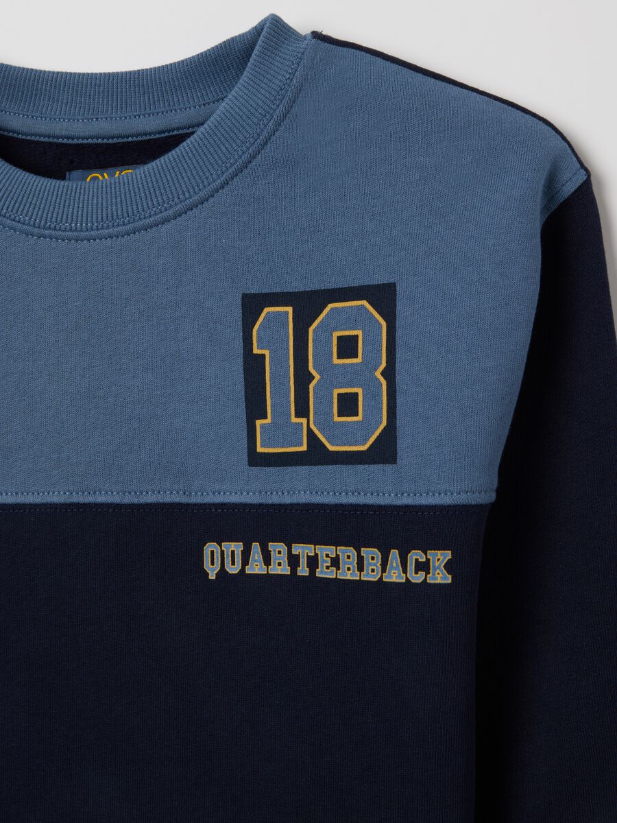 Child's sweatshirt in multicolour pure cotton, oversized fit_2