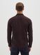 Regular fit corduroy shirt in pure brown cotton_2