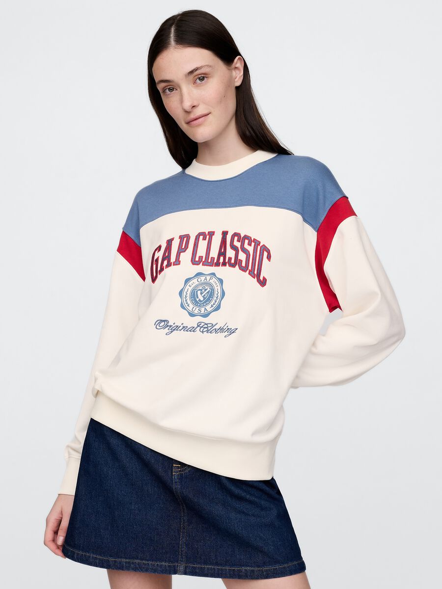 Felpa Gap Classic con logo tricolore_0