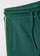 Kids' regular fit green pure cotton trousers_3