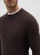 Brown cotton blend regular fit sweater_3
