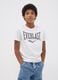 White pure cotton T-shirt with front print, regular fit for boys_1