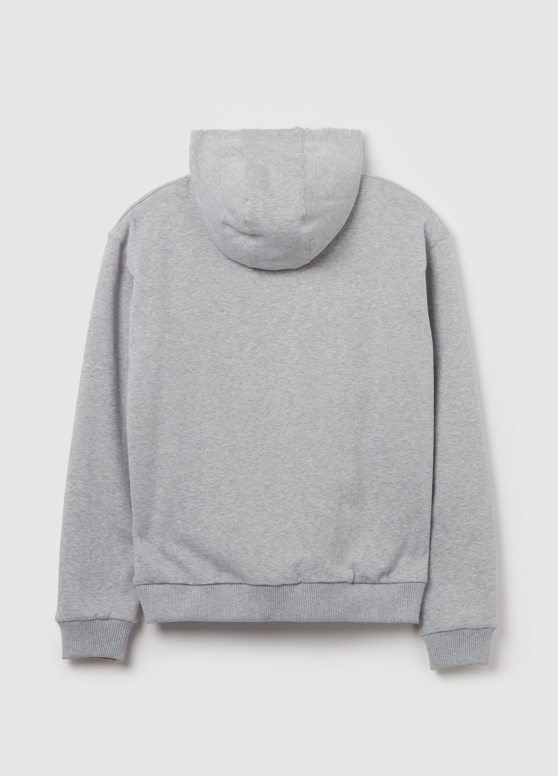 【期間限定！最安値挑戦】 Full-Zip Sweatshirt da UTOPJA Melange Grey Light Hood With トップス