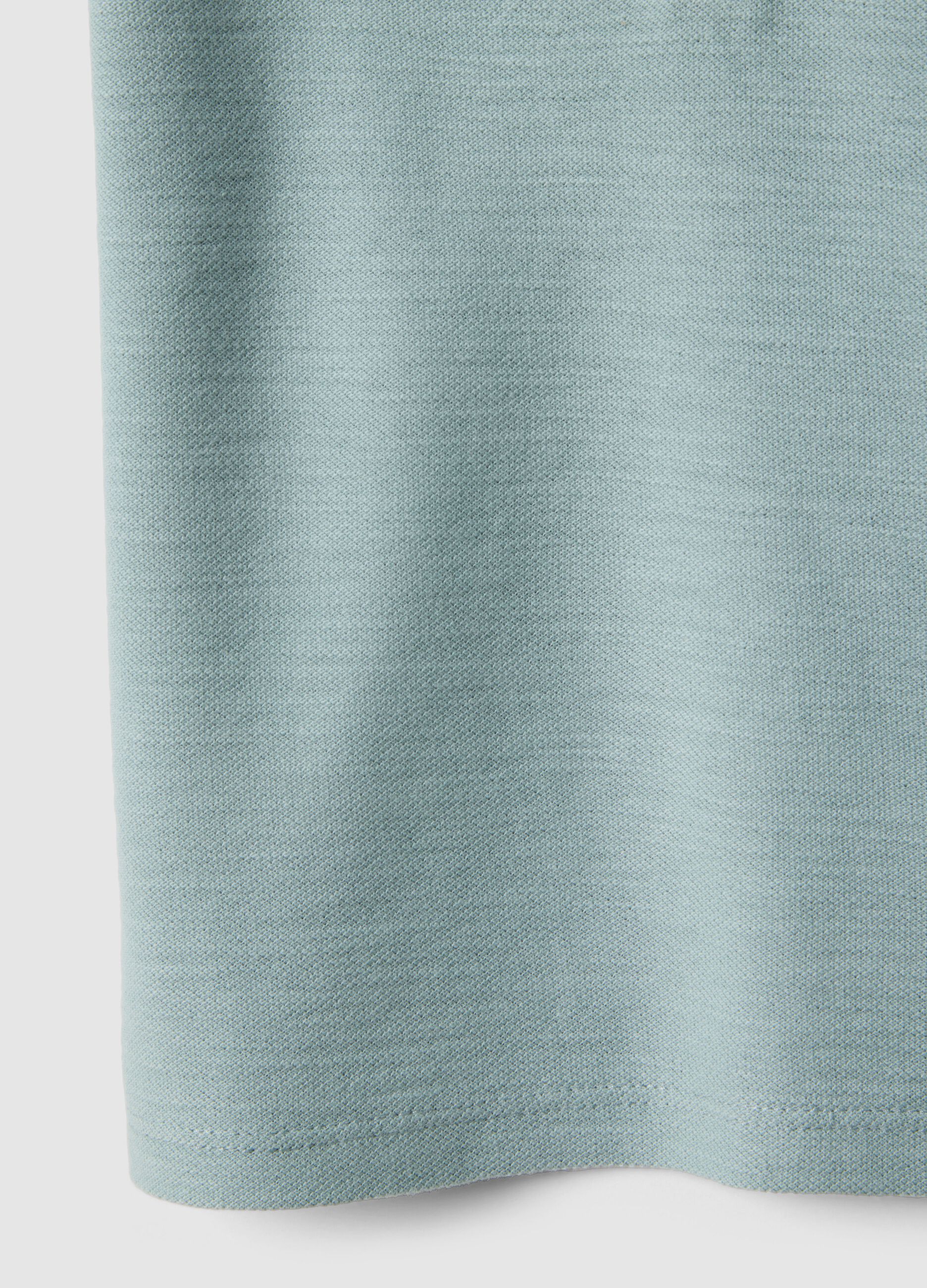 Boy's Regular Fit Light Blue Pure Cotton T-shirt with Pocket