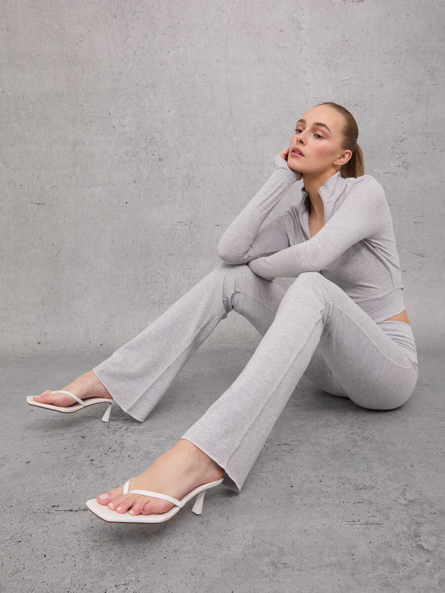 Jersey Yoga Pants Grey Mélange_0