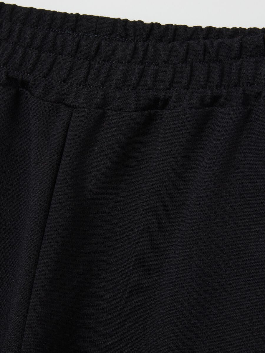 Girls' wide leg black trousers_2