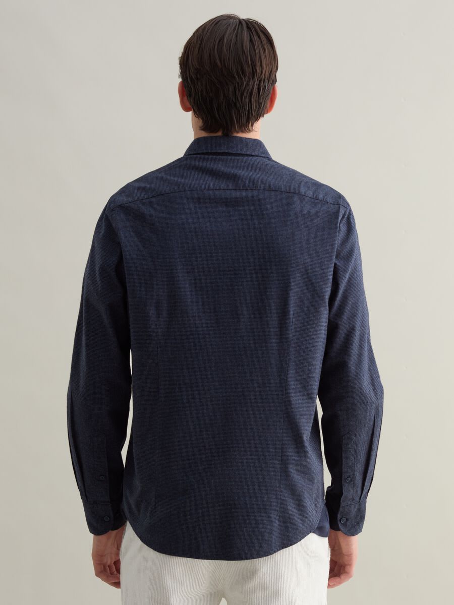 Contemporary regular-fit shirt with micro check pattern_3