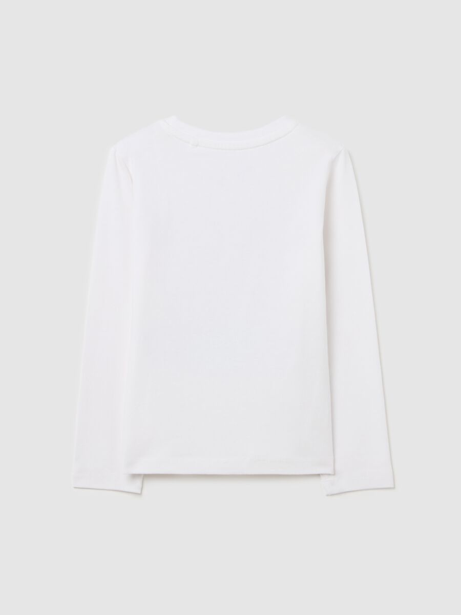 Long-sleeved T-shirt with sequinned "Unicorn" lettering_1