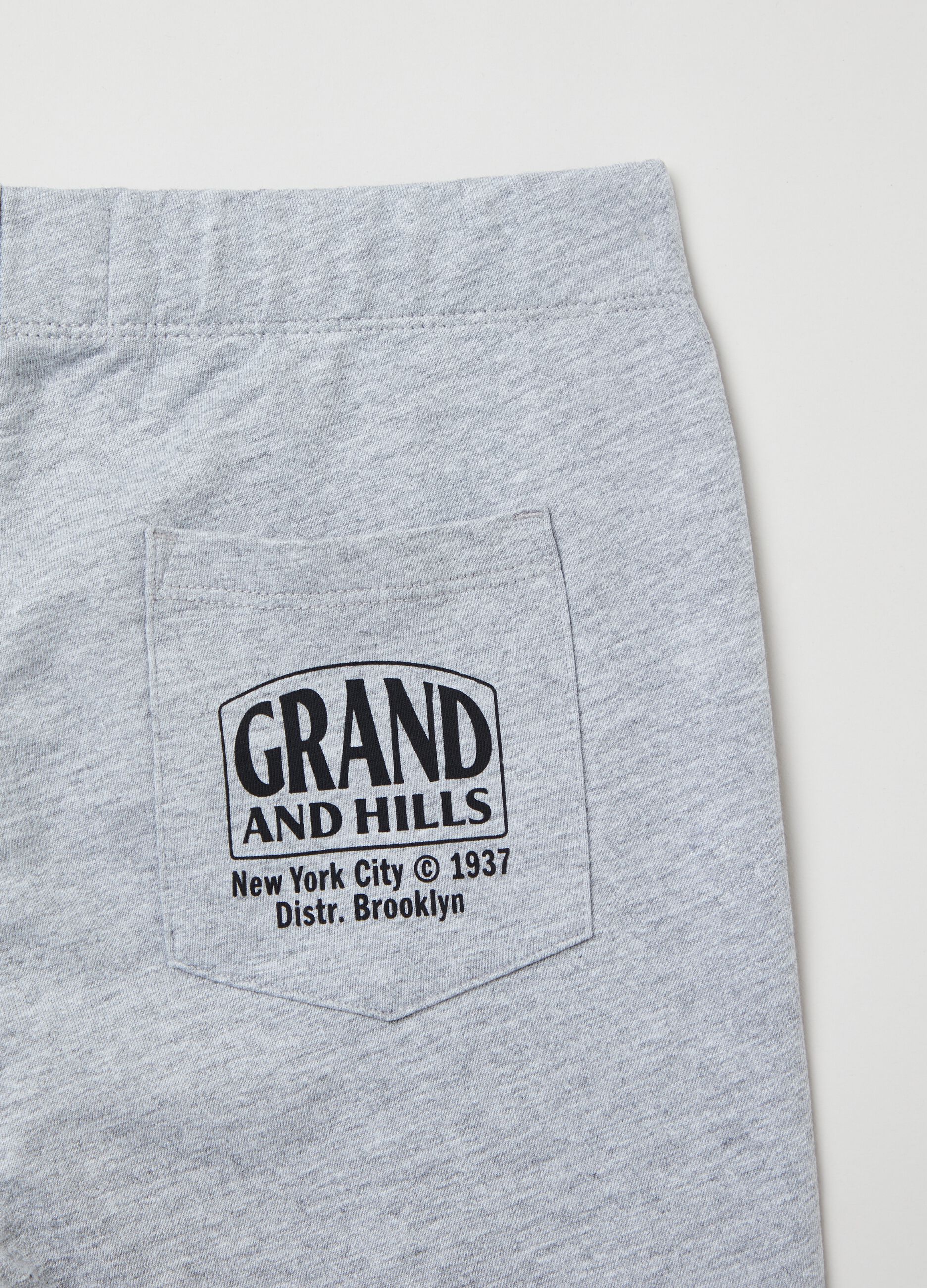 Shorts in felpa con stampa Grand&Hills_2
