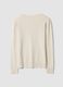 Beige viscose-blend jumper with m&eacute;lange yarns_2