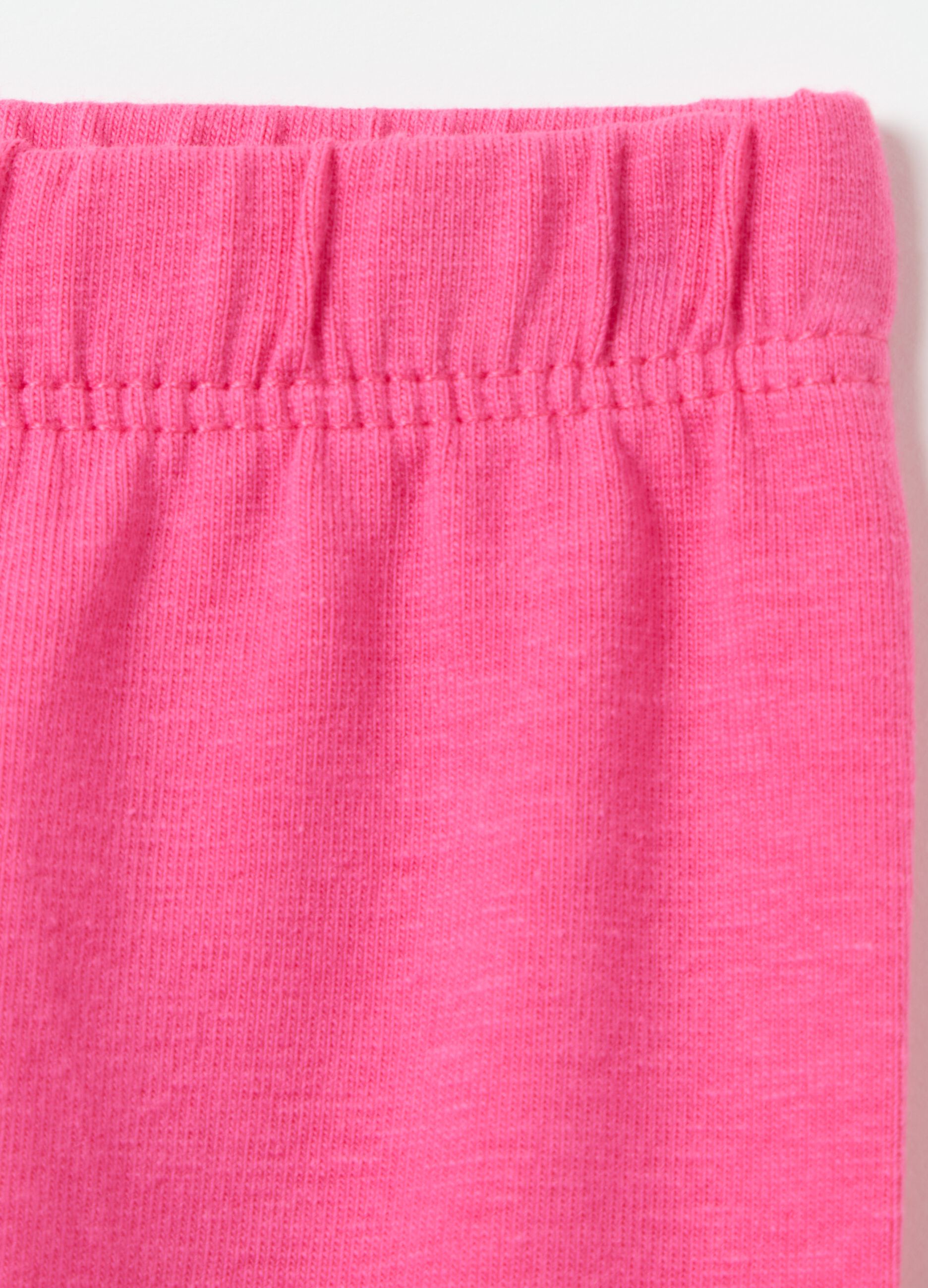 Stretch cotton leggings