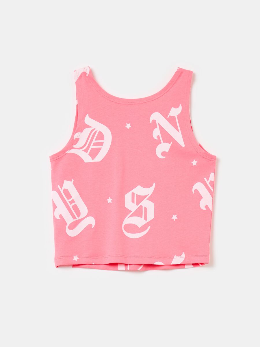 Cotton tank top with print_1