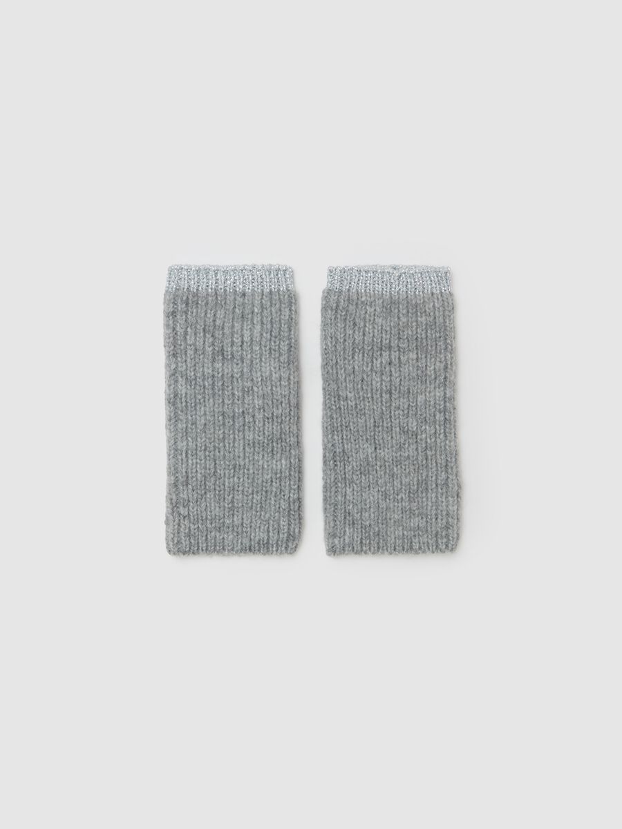 Fingerless gloves with lurex_0