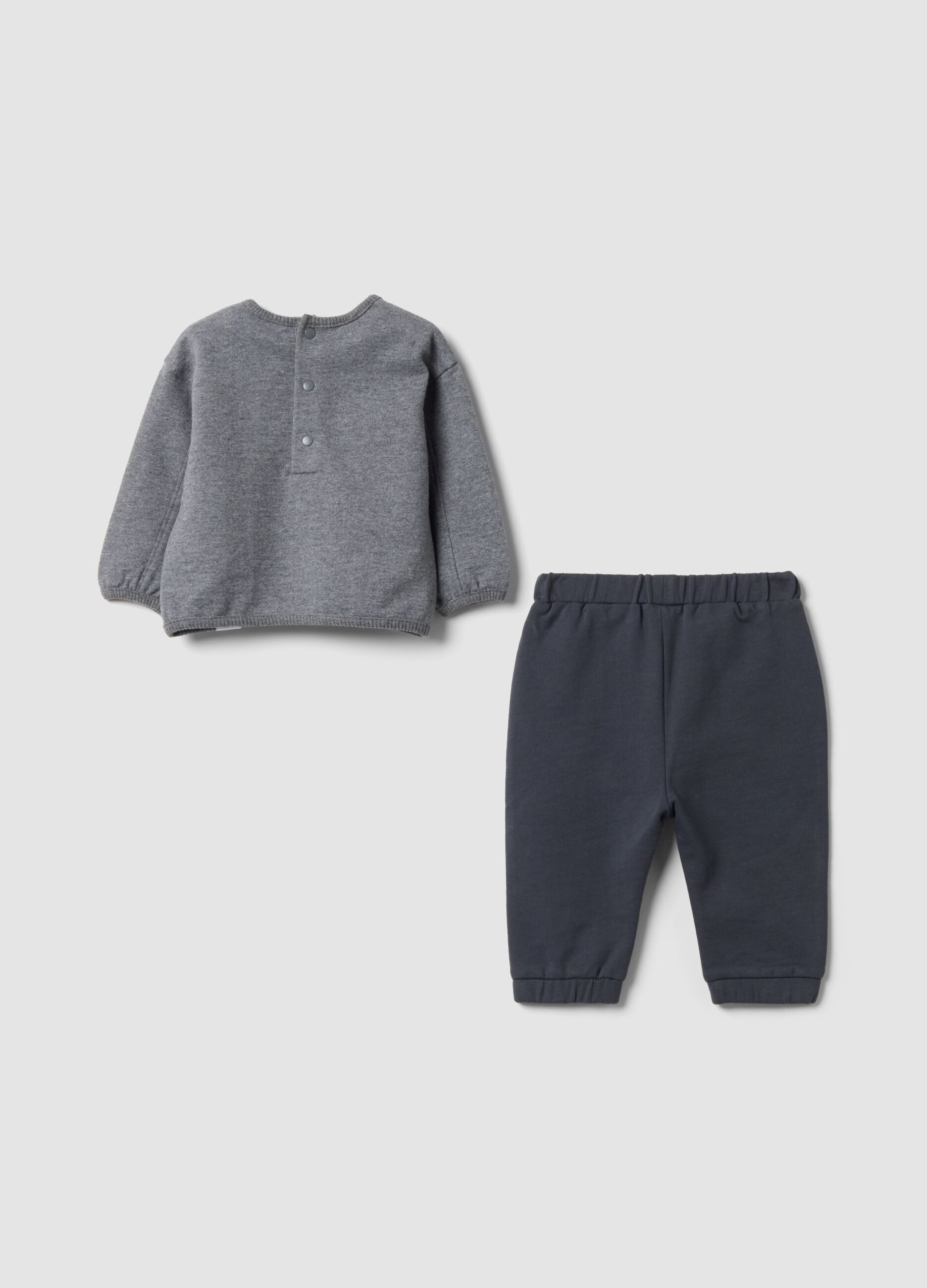 Grey pure organic cotton baby set with 101 Dalmatians print