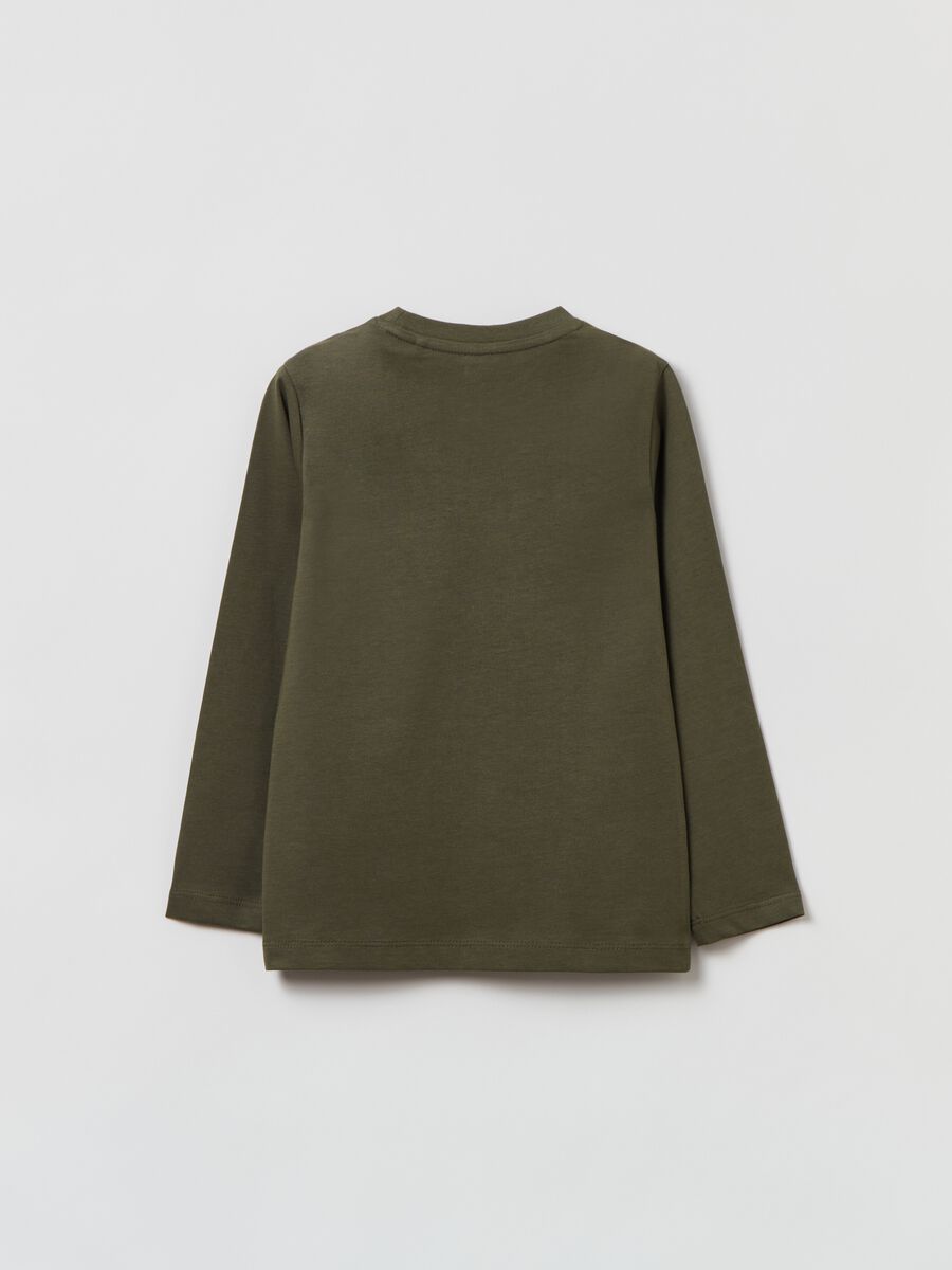 T-shirt in cotone con stampa chitarra_1