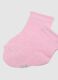 Multicolour cotton blend baby girl's regular fit socks tripack_1