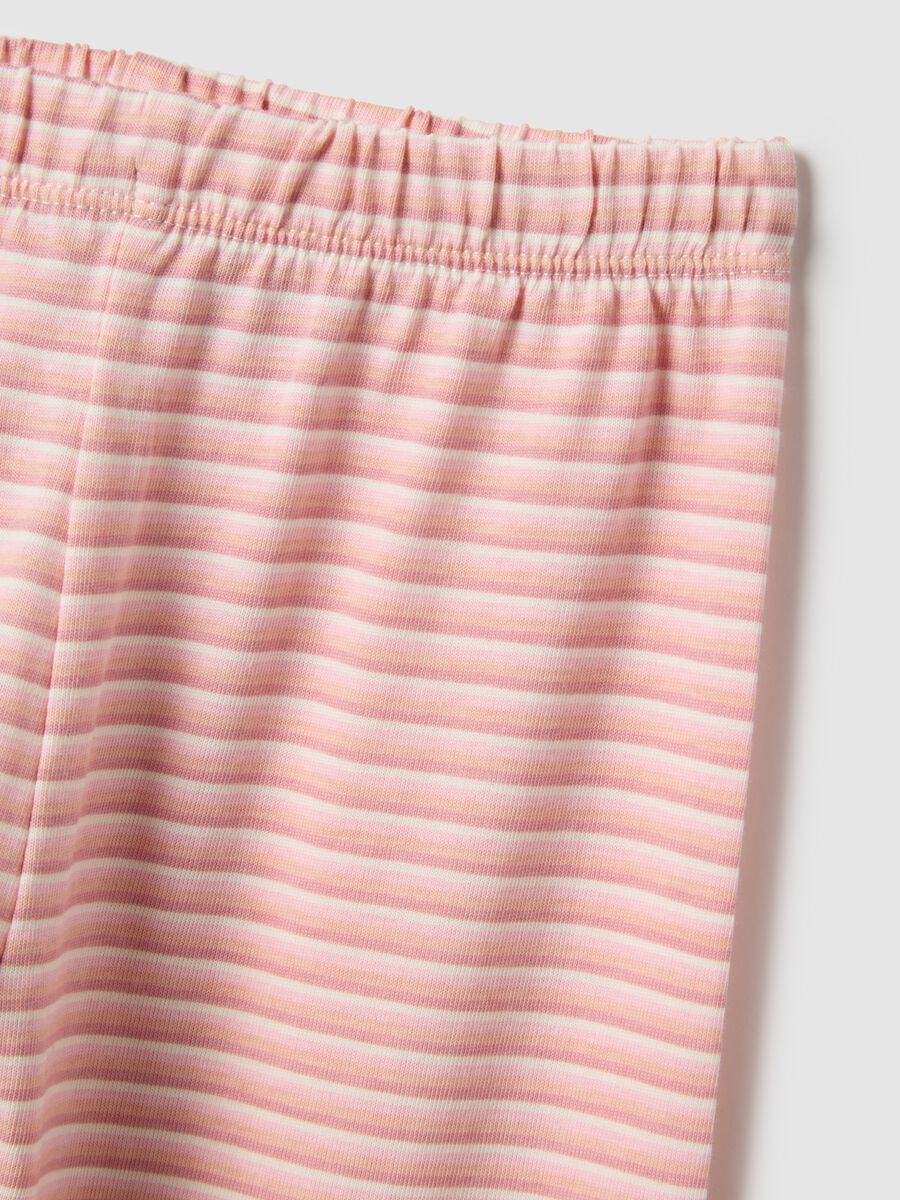 Pigiama a righe multicolor da neonata in puro cotone regular fit_2