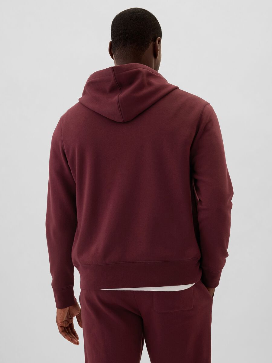 Full-zip con cappuccio e ricamo logo_2