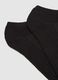 Triple pack of black cotton blend ankle sports socks regular fit_2