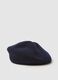 Girl's Pure Blue Wool Beret_1