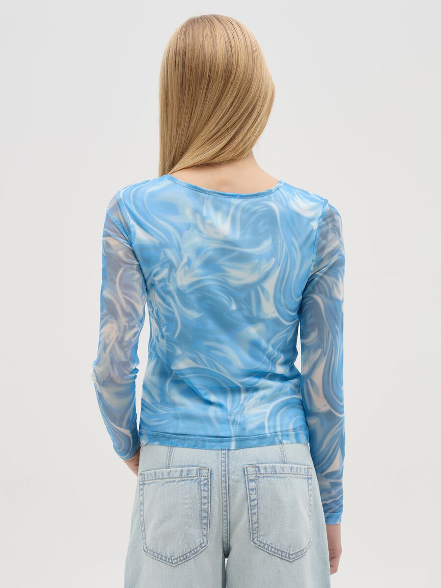 Long-sleeved T-shirt in mesh_1
