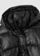 Black Oversize Padded Jacket with Zip_5