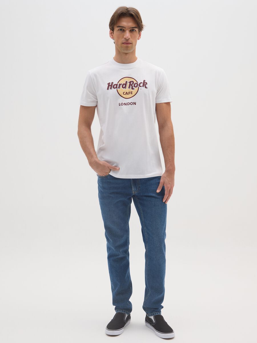 White pure cotton T-shirt with Hard Rock Cafe print_1