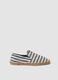 Blue striped espadrilles_0