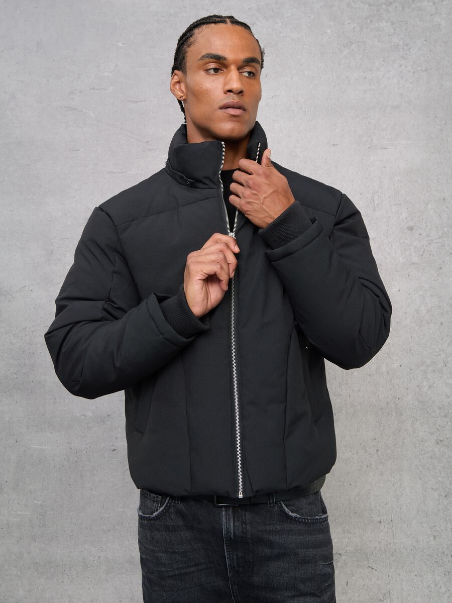 Technical Puffer Jacket Black_1