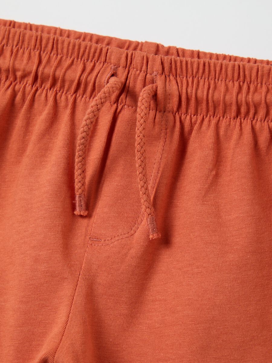 Yellow and orange jogging set with tiger prints_3