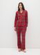 Multicolour plaid pure cotton pyjamas, regular fit_0