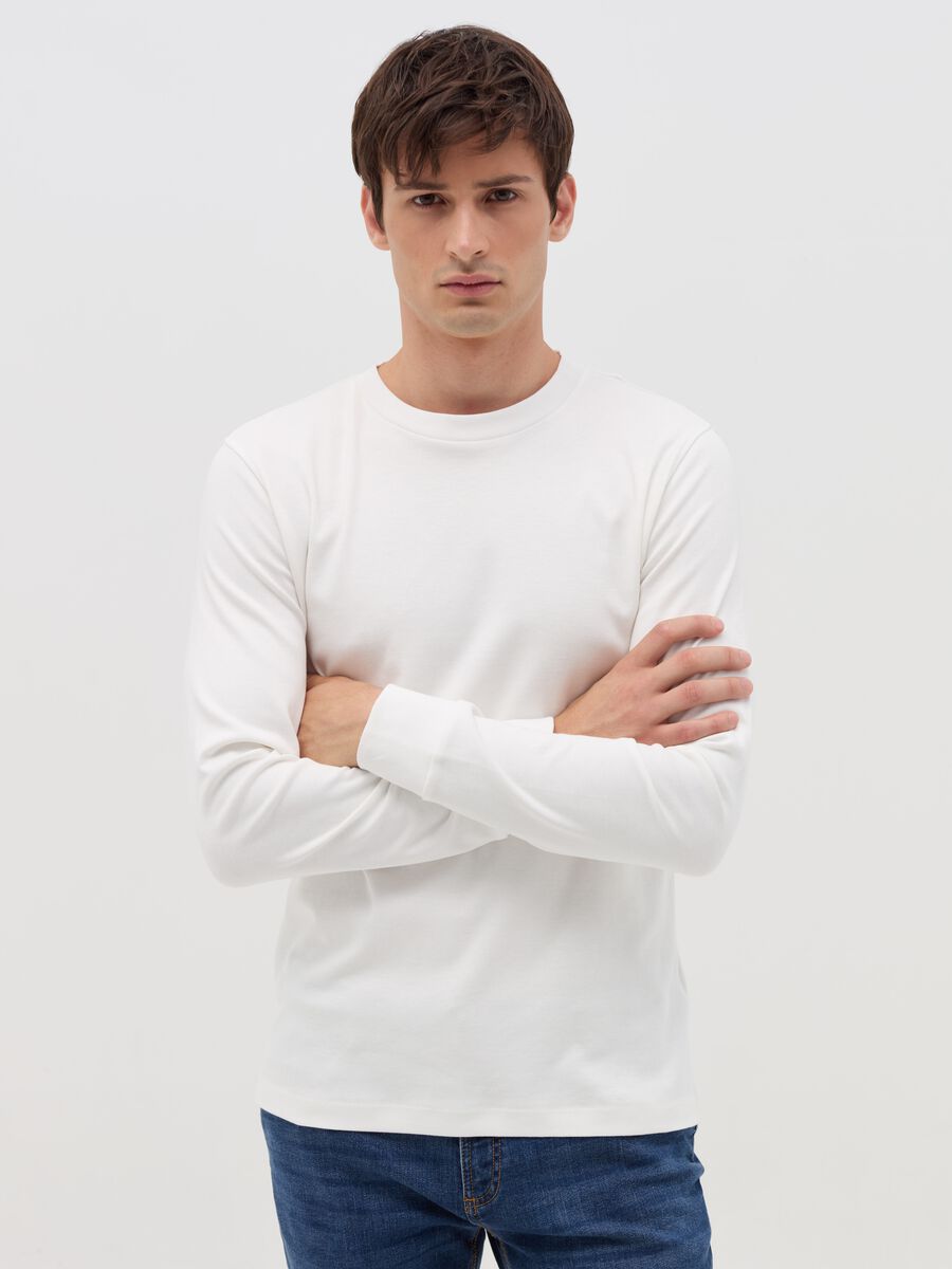 Long-sleeved T-shirt in cotton_0