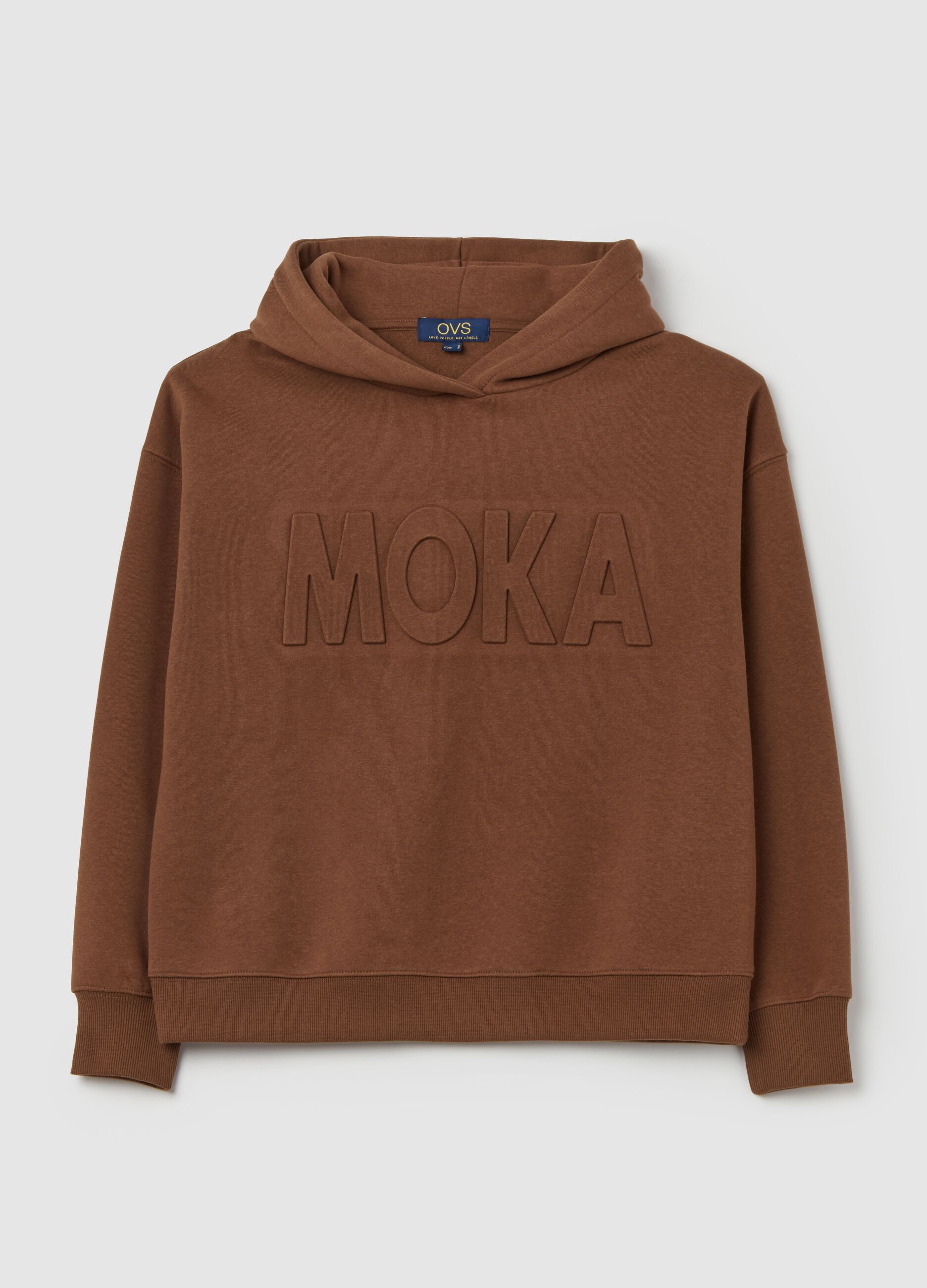 Essential sweatshirt with raised lettering