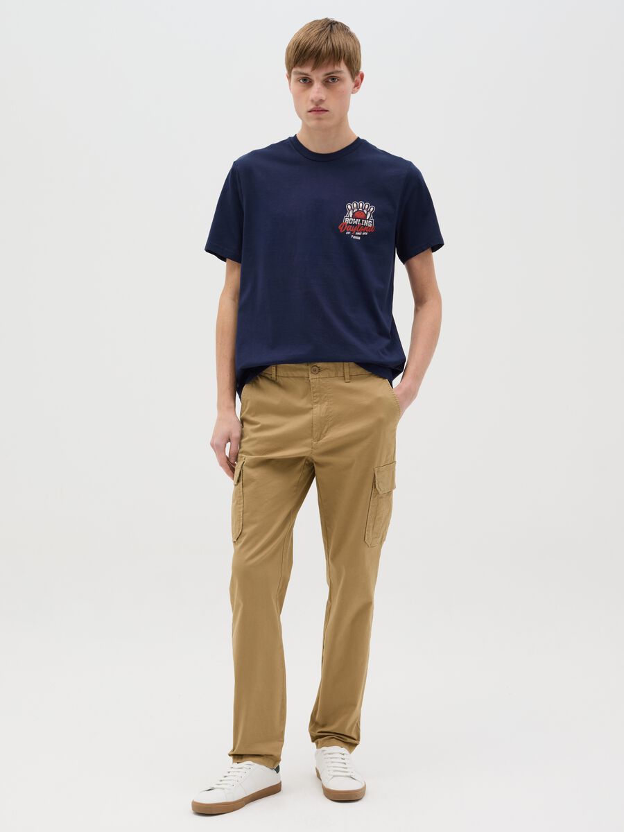Cotton T-shirt with "Bowling Daytona" print_1