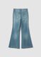 Light blue pure cotton flare jeans_2